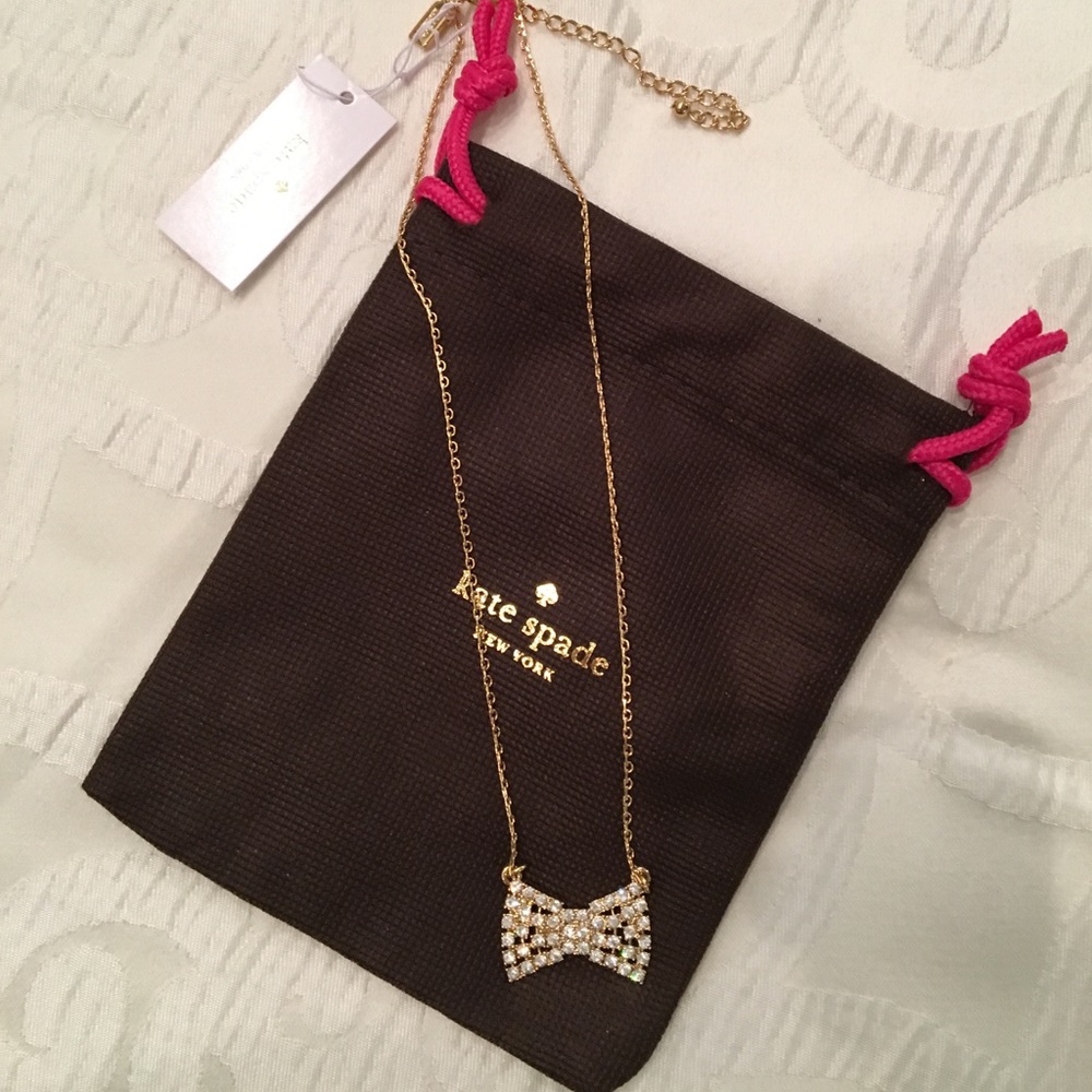 Kate Spade Sparkling Bow Necklace